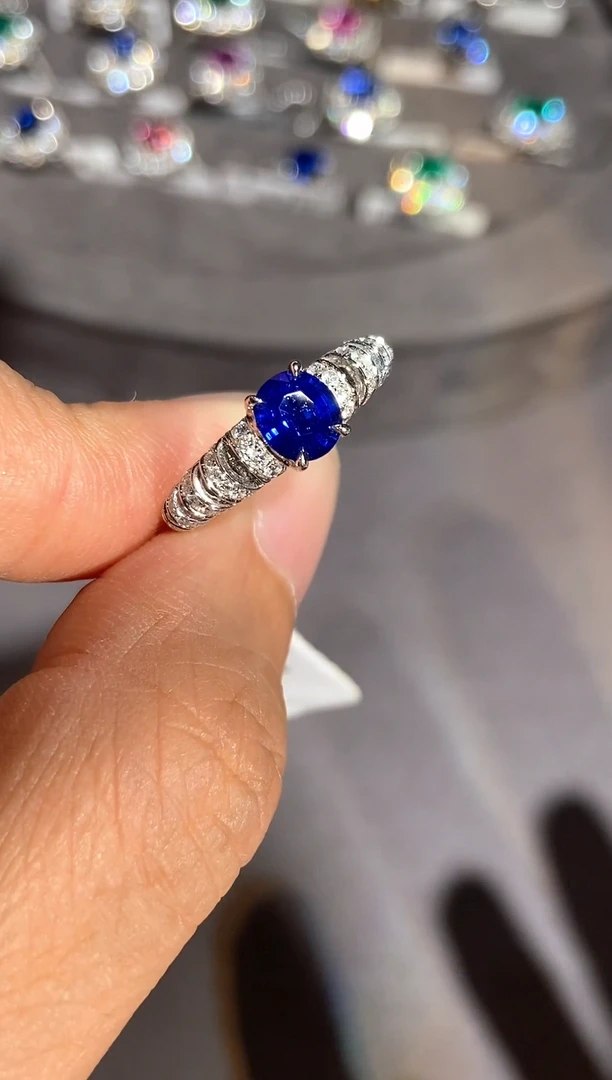 戒指蓝宝石18K金镶嵌【闪购】1.09ct/七天鉴赏