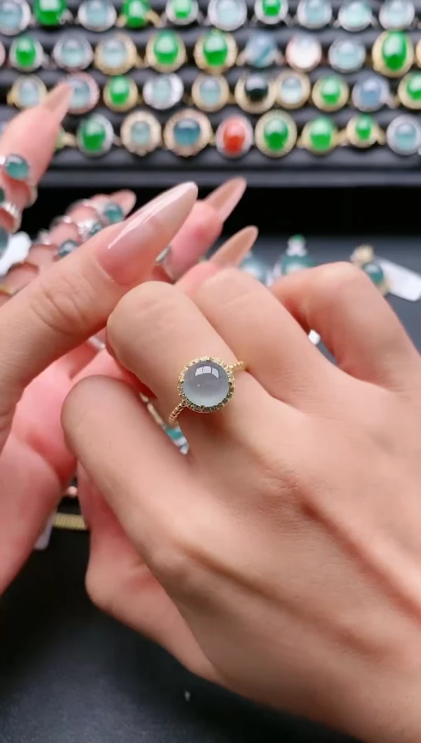 【闪购商品】翡翠戒指银S925镶嵌1111111