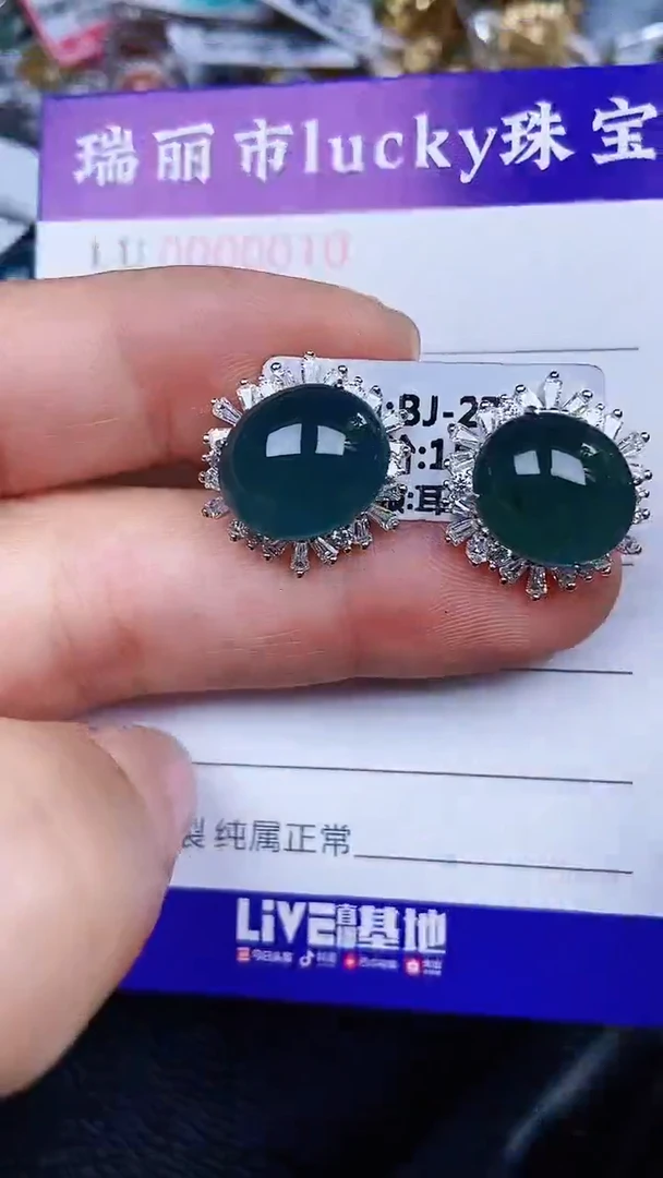 颈饰银S925镶嵌翡翠0040