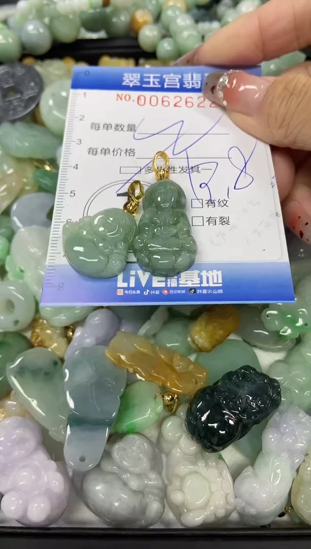 【闪购商品】翡翠颈饰未镶嵌闪购商品00062622多样性发其一