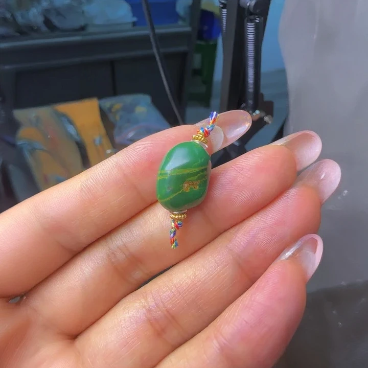 925银银制品 <娇丰珠宝>925银糖豆秋冬爆款轻奢时尚百搭吊坠1078