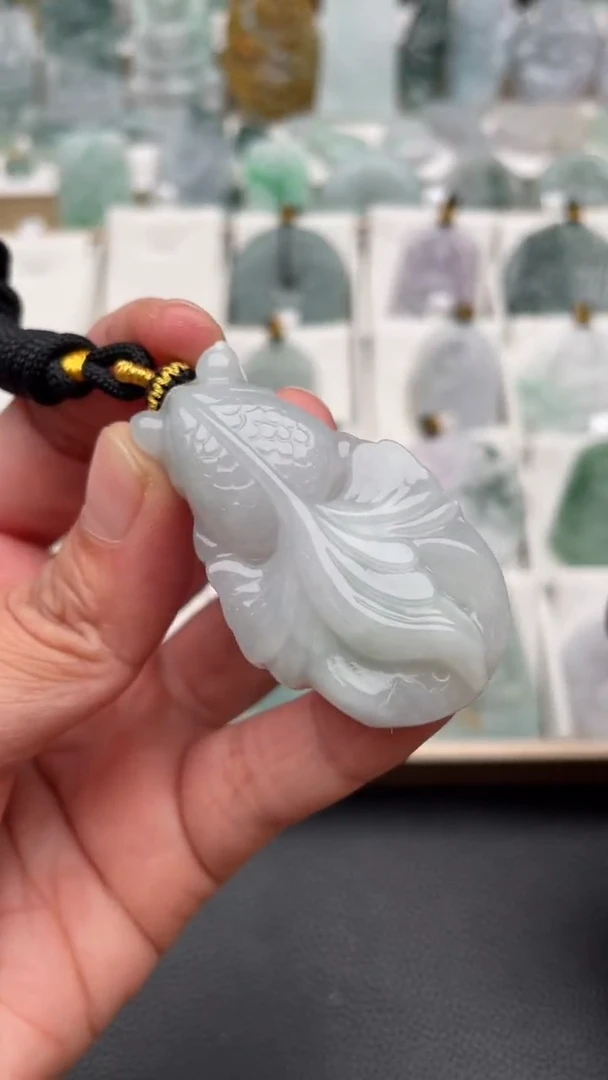 颈饰未镶嵌翡翠天然缅甸翡翠A货364