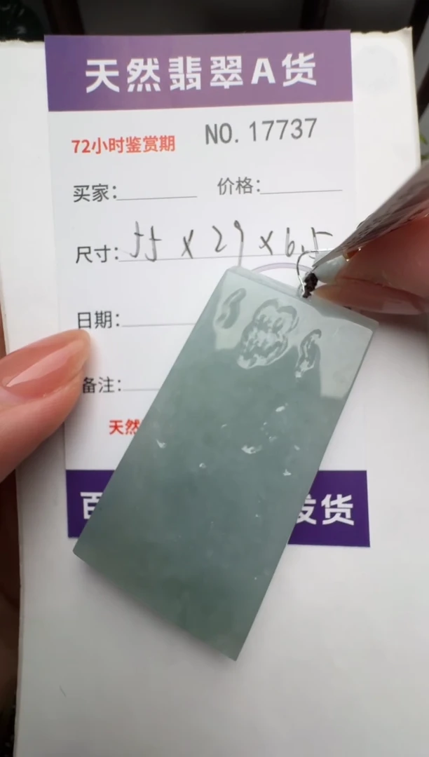 翡翠未镶嵌颈饰原石17737