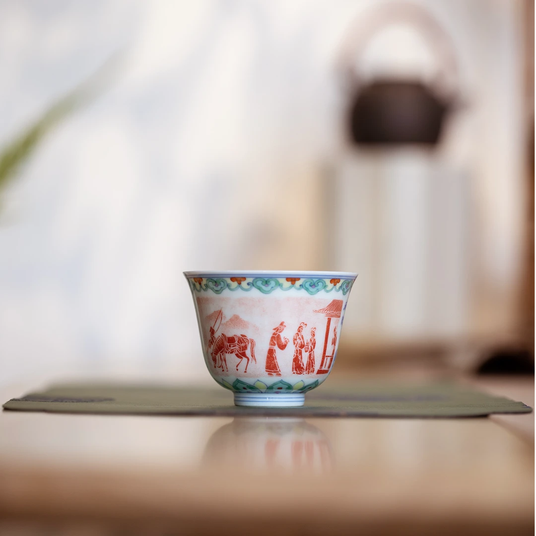 【可倚粉丝专属】斗彩西厢记洛神杯