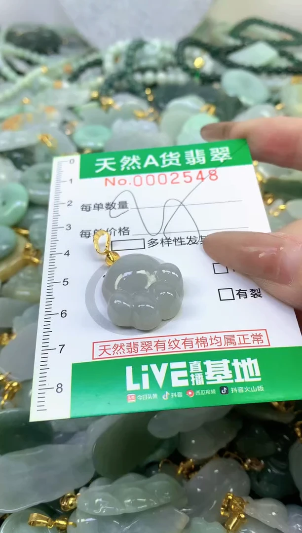 颈饰未镶嵌翡翠天然A货翡翠