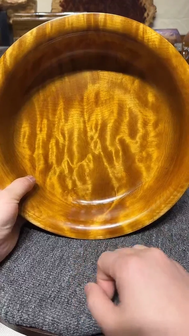 金丝楠木老料满水波聚宝盆28.8/8.2