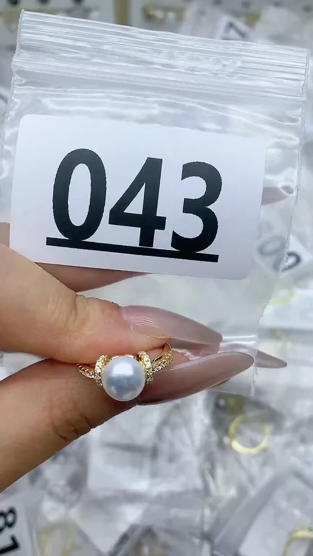 合金珠宝奇石淡水珍珠043