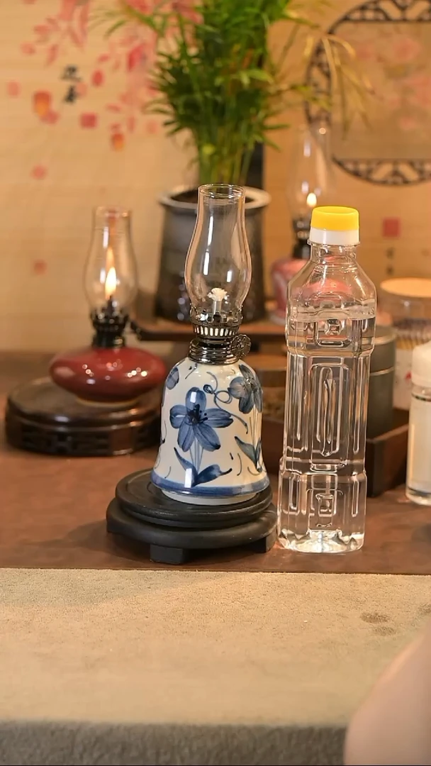 景德镇陶瓷油灯摆件