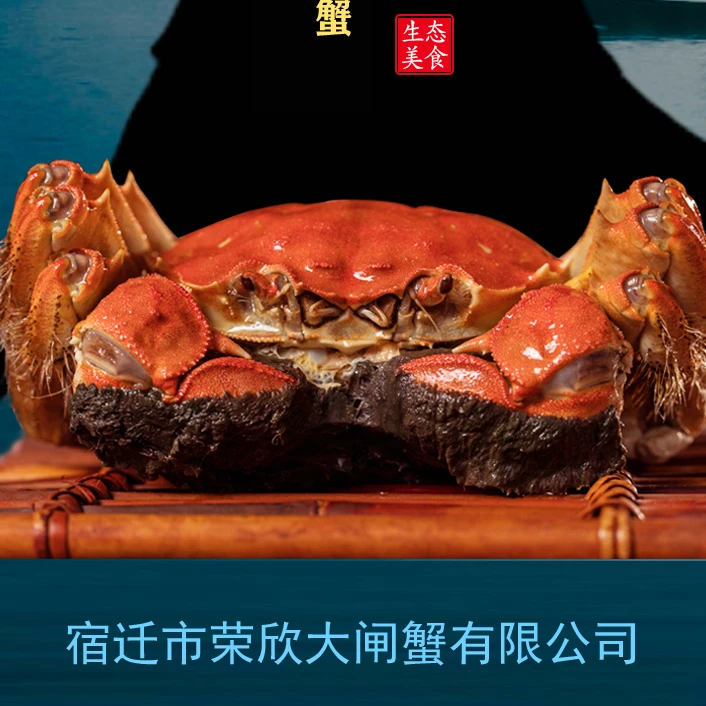 [活蟹]原塘直发大闸蟹2.5两母5只3.5两公5只共10只自产自销