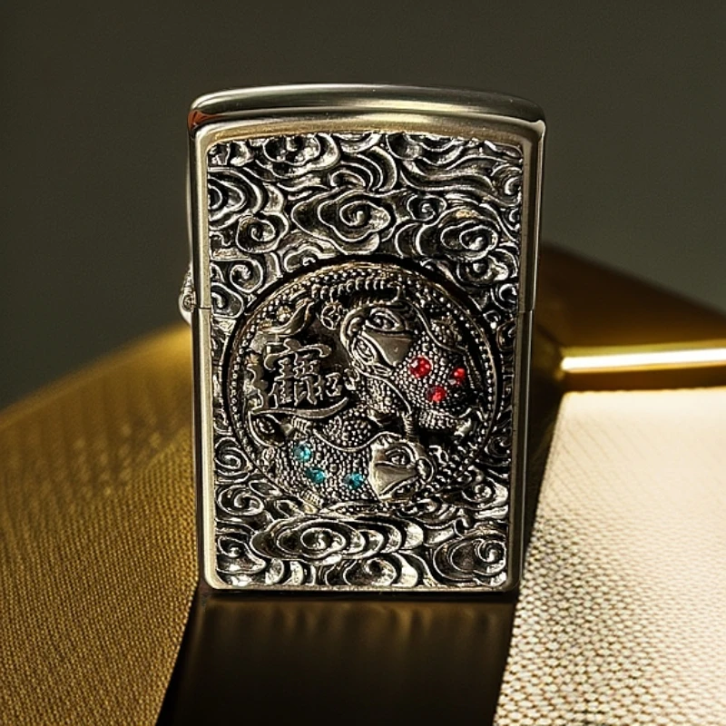 招财金蟾煤油防风打火机