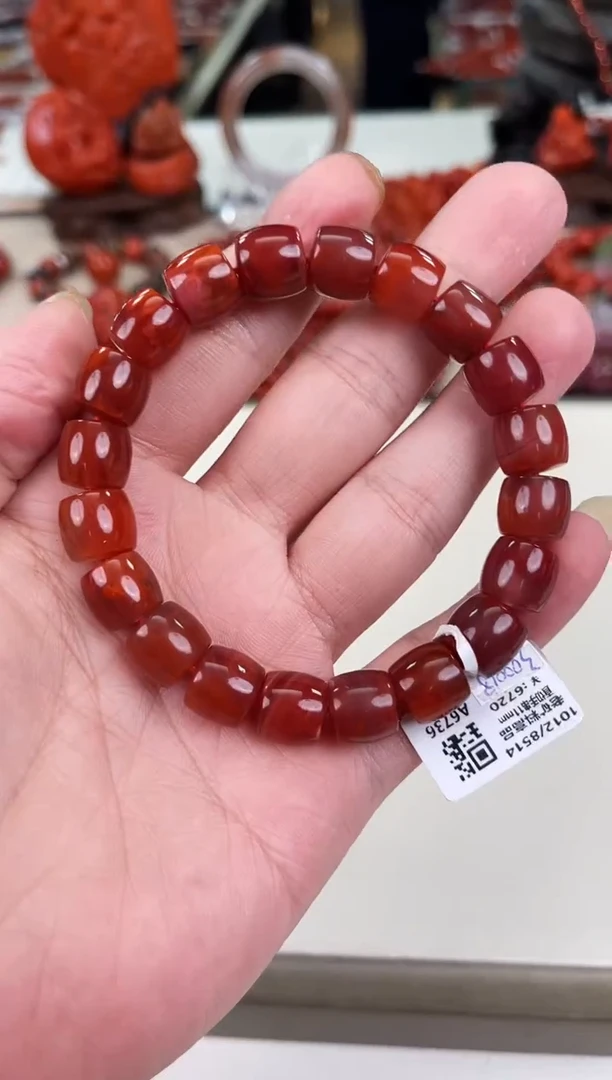 未镶嵌瓦西直切手串11+南红玛瑙（多样式发其一）