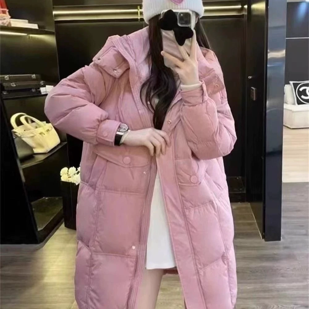 【清仓.不加单】新款加厚连帽儿童保暖白鸭绒中长款羽绒服MG11