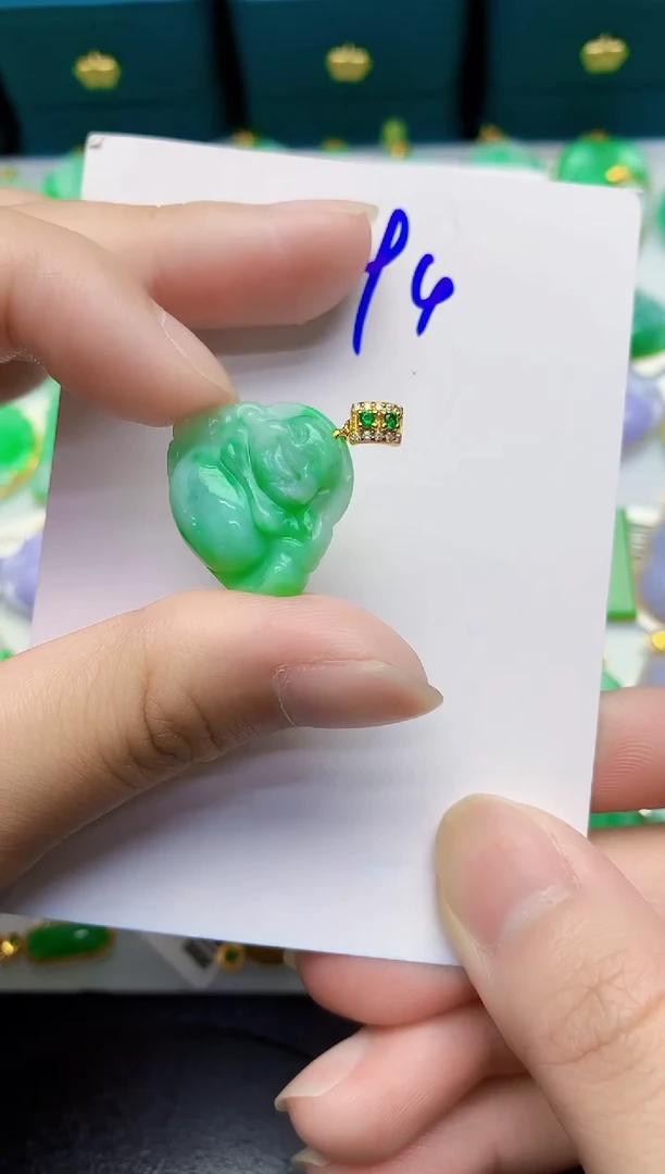 翡翠未镶嵌颈饰000000000