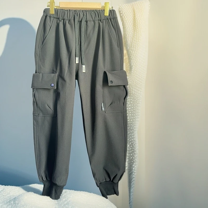 儿童时尚舒适多口袋休闲裤冬款男童裤子