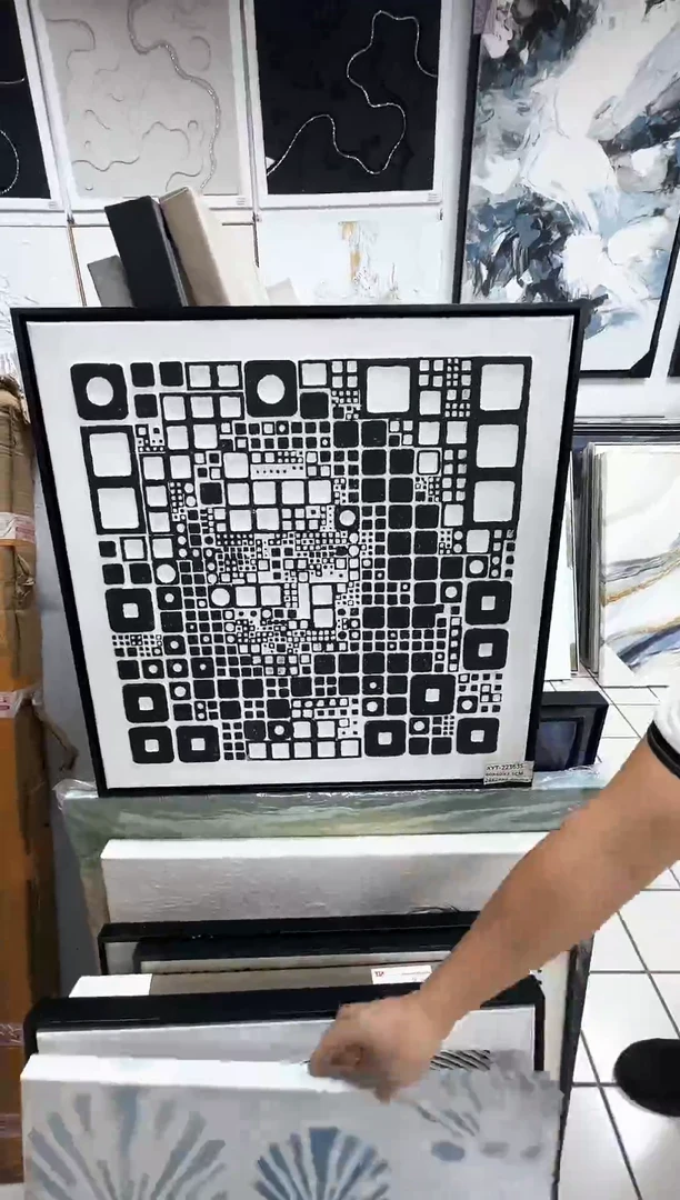 168现代艺术装饰画油画60*60