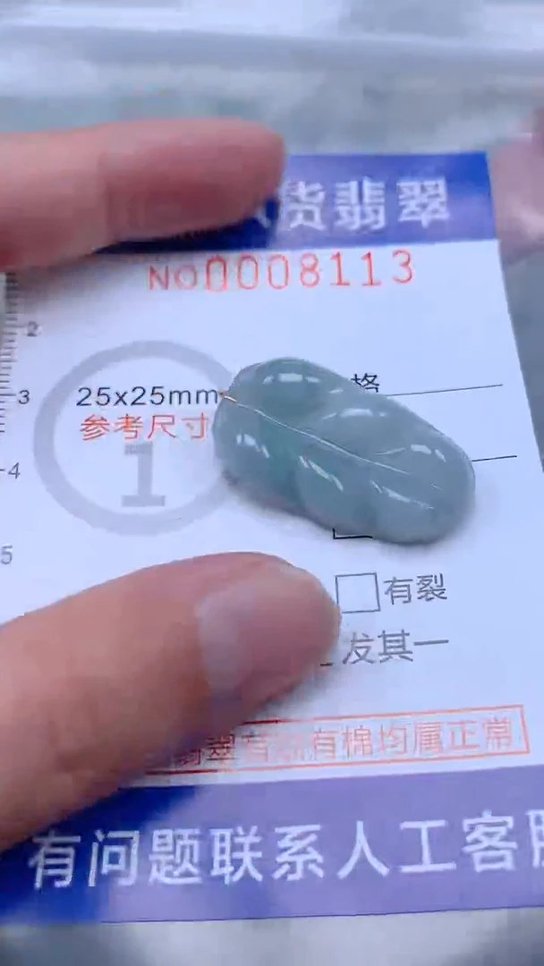 翡翠未镶嵌吊坠(不含链)1