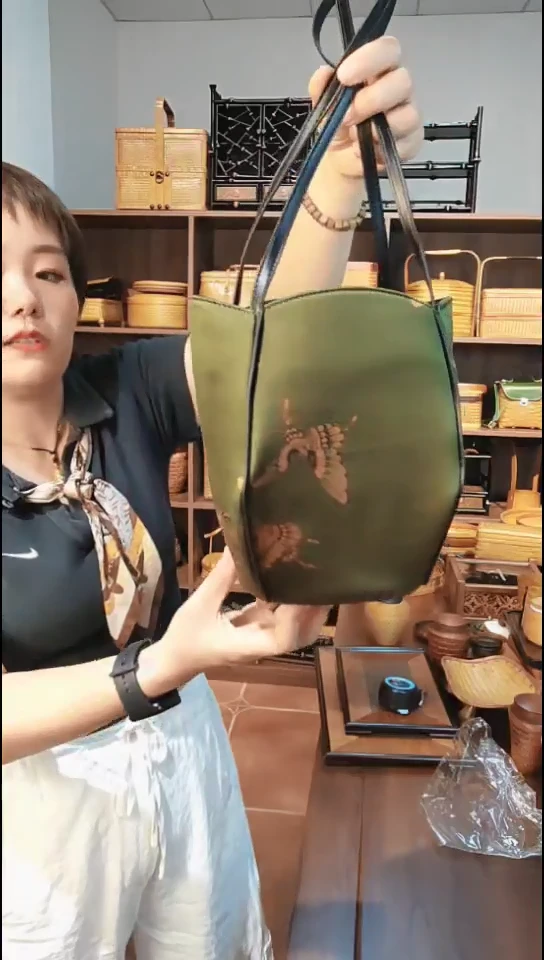 富贵香云纱提包经典款