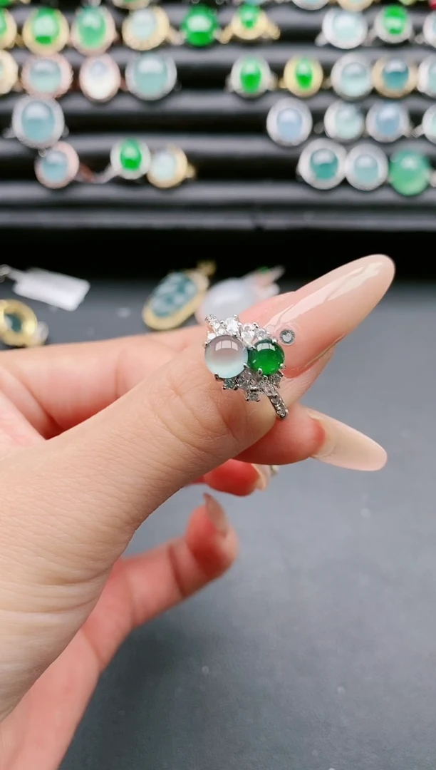 【闪购商品】翡翠戒指银S925镶嵌11111111