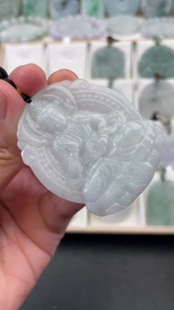 颈饰未镶嵌翡翠天然缅甸翡翠A货129