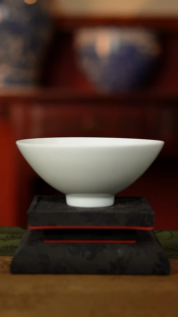 全手工甜白 斗笠杯
