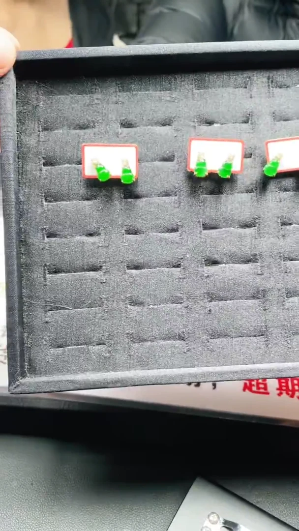 未镶嵌翡翠耳饰1对