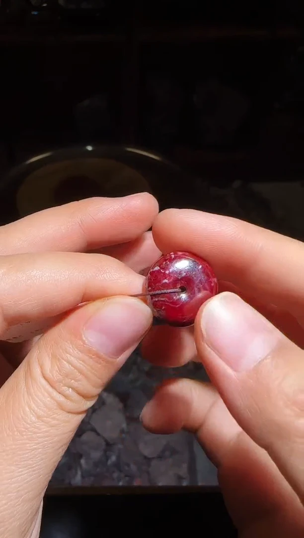 天然辰砂朱砂平安扣42