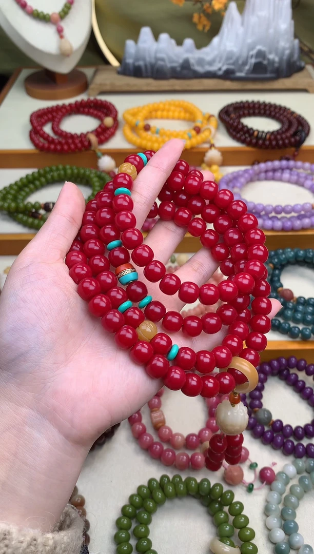 【闪购商品】白玉菩提手串红菩提佛手