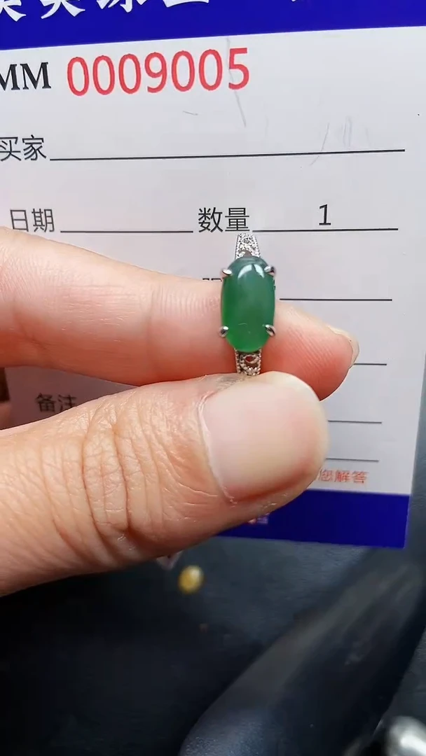 颈饰银S925镶嵌翡翠9005