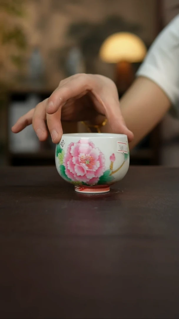 杯景德镇陶瓷杯碗柴烧多人