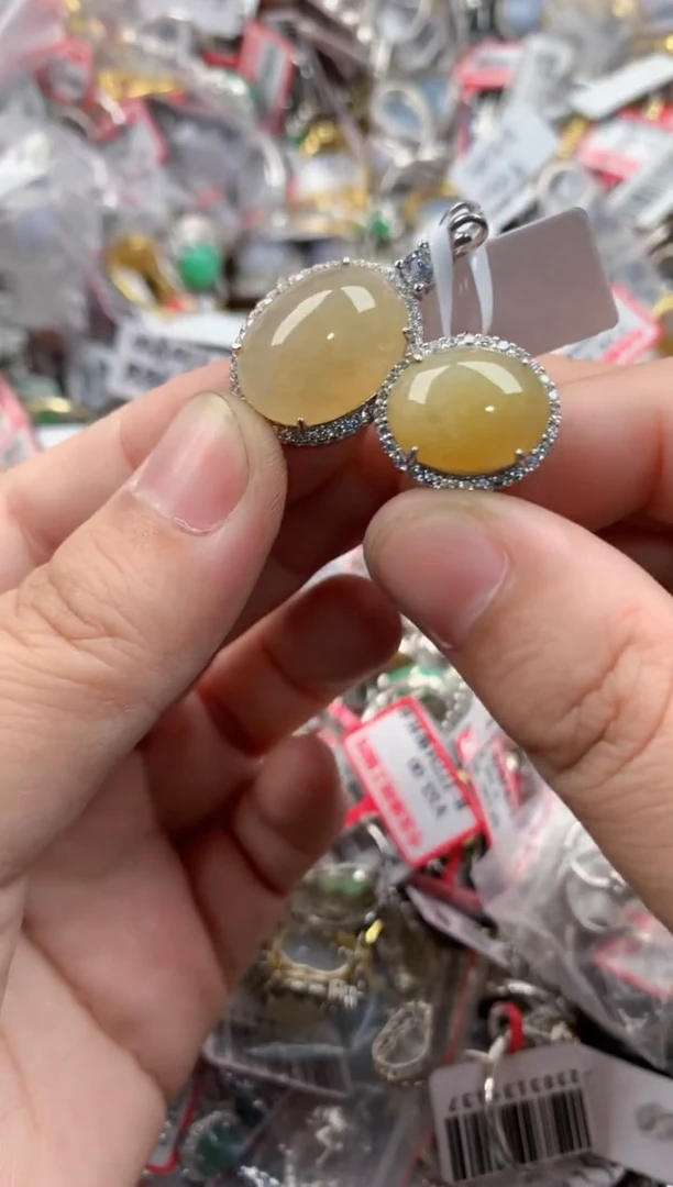 银S925镶嵌戒指翡翠8888    5