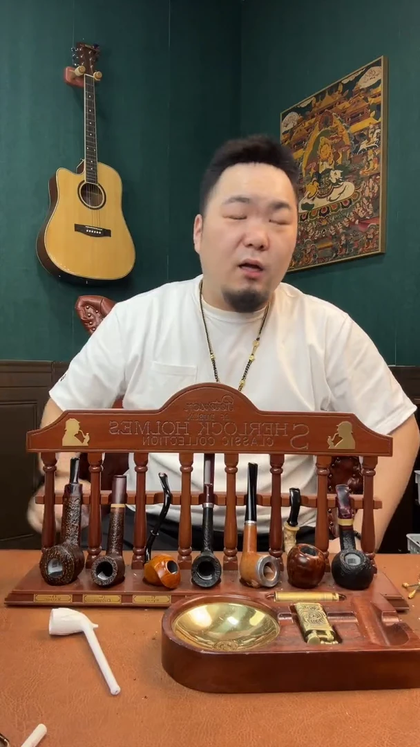 石楠木木雕款散***虎意大利进口石楠木烟斗