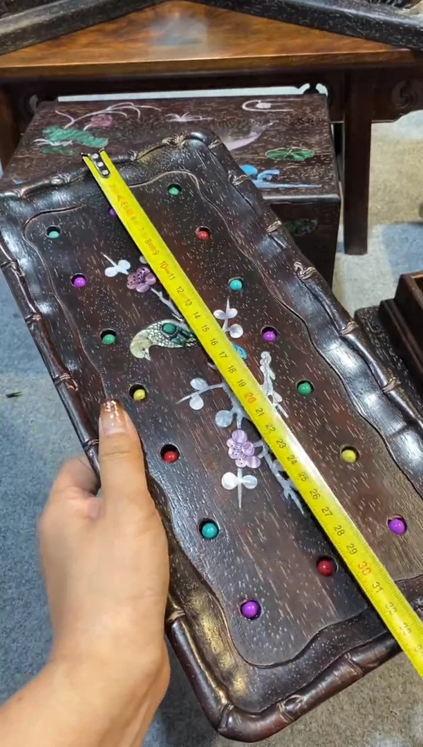 木紫檀拆件雕刻板以直播间实物为准微瑕老物件