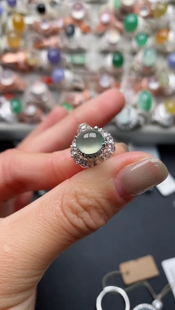 未镶嵌戒指翡翠8888888+8