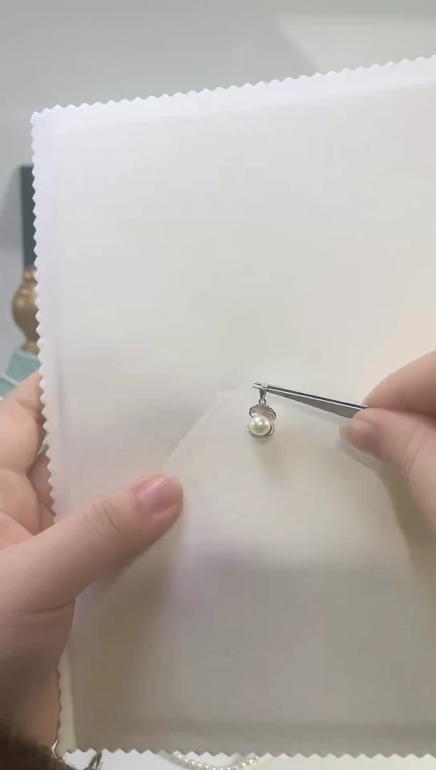 吊坠(不含链)银S925镶嵌海水珍珠吊坠