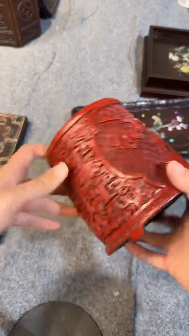 木紫檀拆件雕刻板以直播间实物为准微瑕老物件