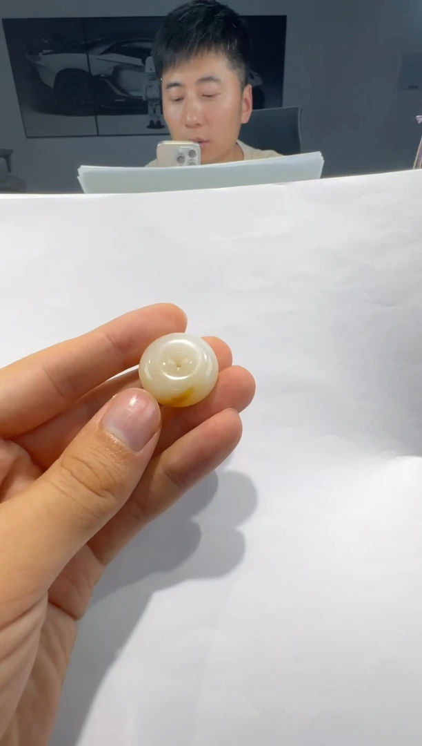颈饰未镶嵌和田玉26mm精品平安扣