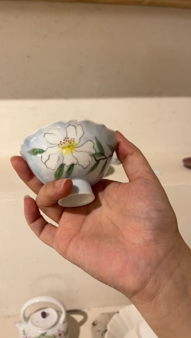 【闪购商品】高足花口杯 哈哈哈