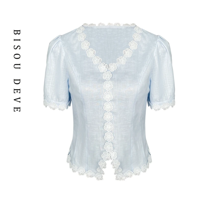 【艾美甄选】繁花束腰亚麻逸衫MA07018491