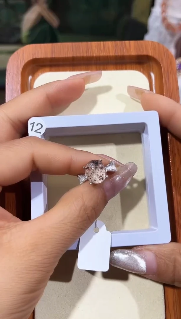 【闪购商品】水晶戒指银S925镶嵌定制