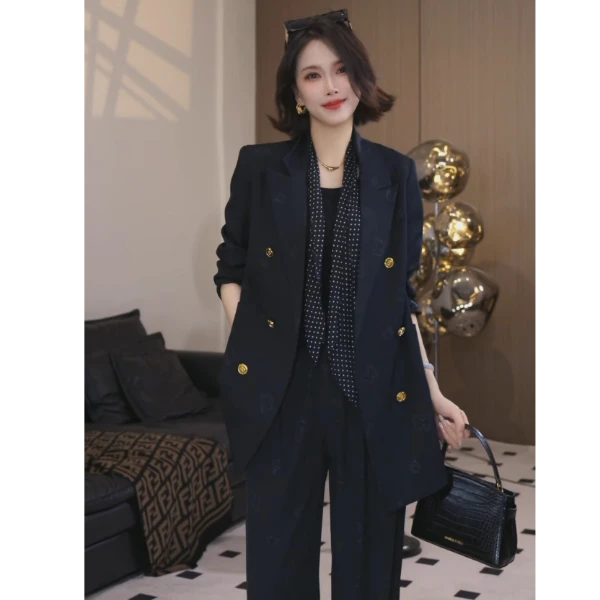 【YINGZI】轻奢设计师高级气质显瘦休闲两件套时尚