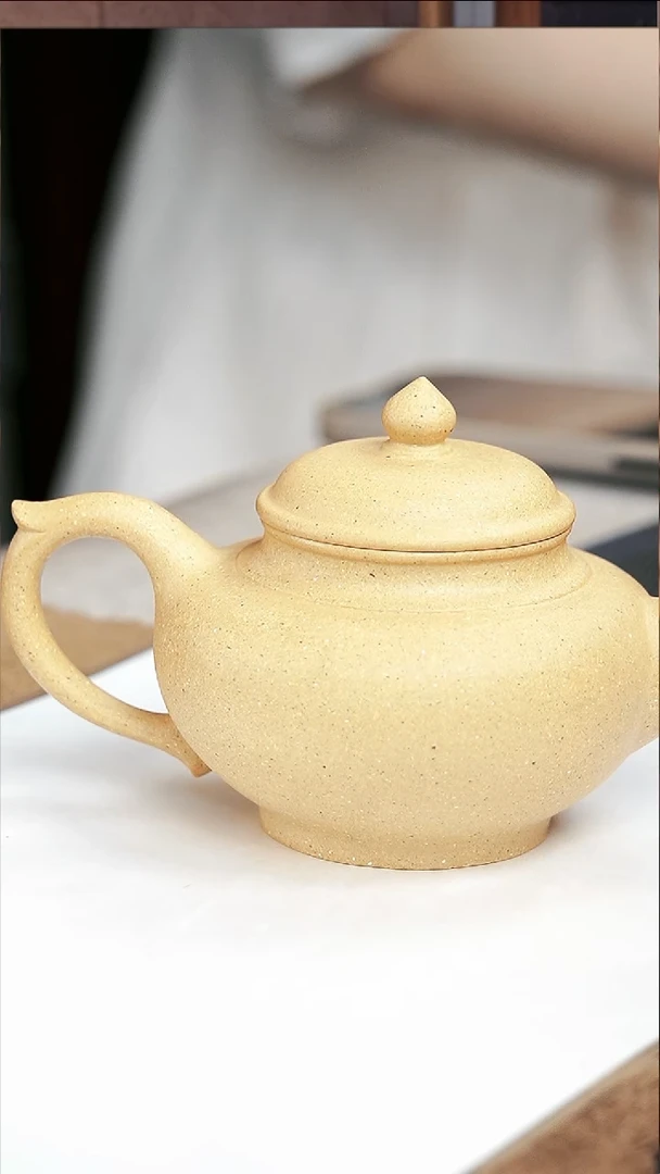 茶壶紫砂音***工本绿笑樱微瑕