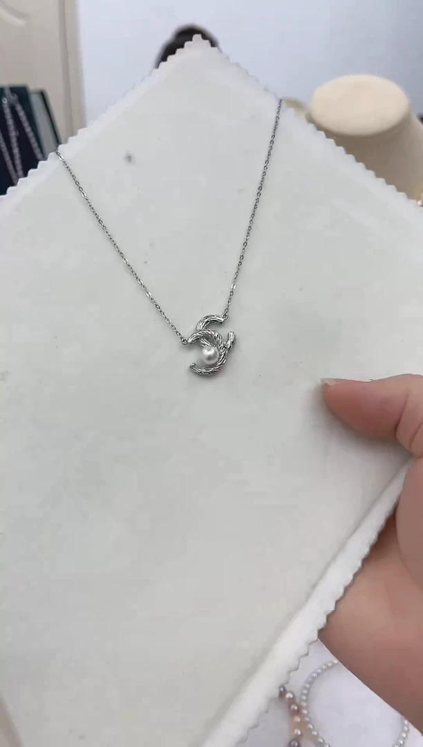 吊坠(赠链)银S925镶嵌海水珍珠吊坠