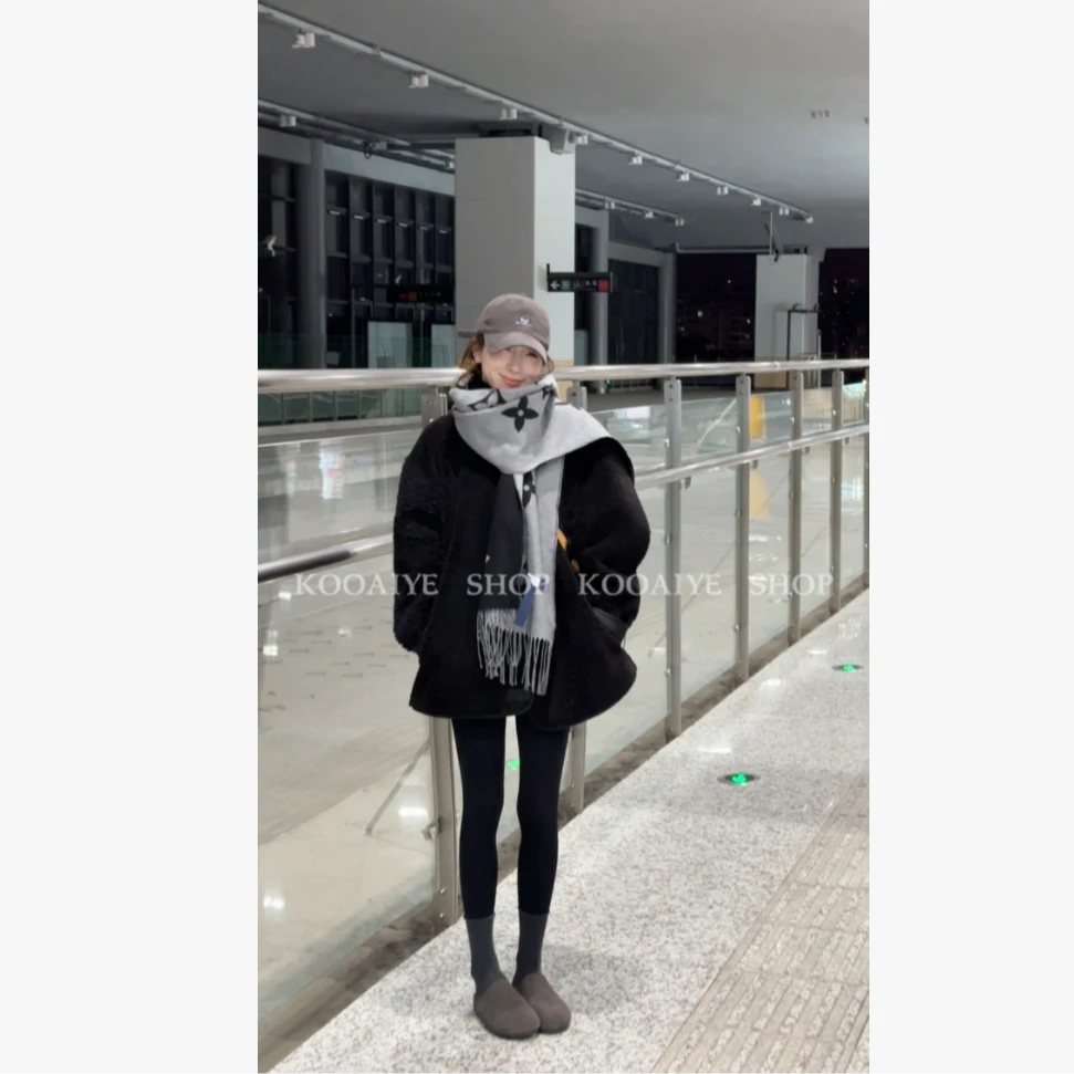 【柏林的冬】冬季新款韩系百搭时尚设计感宽松显瘦毛毛外套