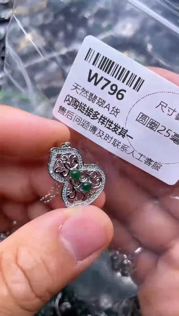 【闪购商品】翡翠颈饰未镶嵌W796项链
