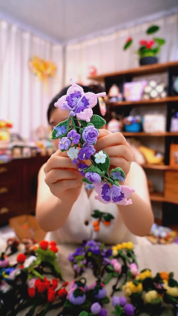 织绣【扭扭夹】纯手工非遗钩织