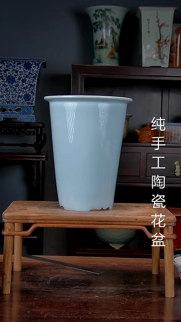 景德镇陶瓷手工花盆