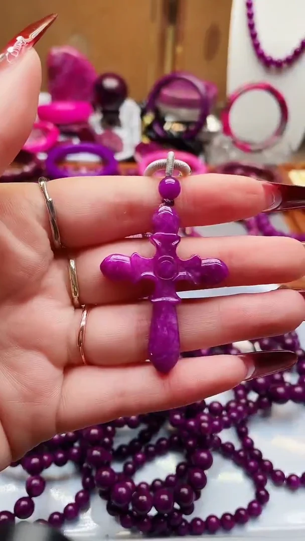 【闪购商品】苏纪石（舒俱来）颈饰未镶嵌十字架吊坠