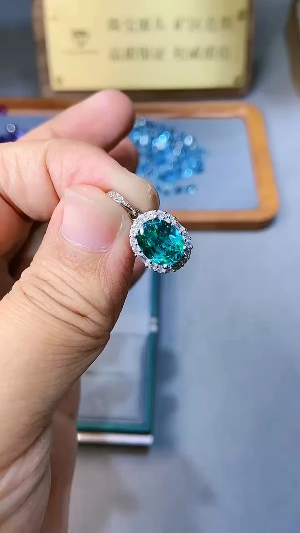 【闪购商品】托帕石颈饰银S925镶嵌354