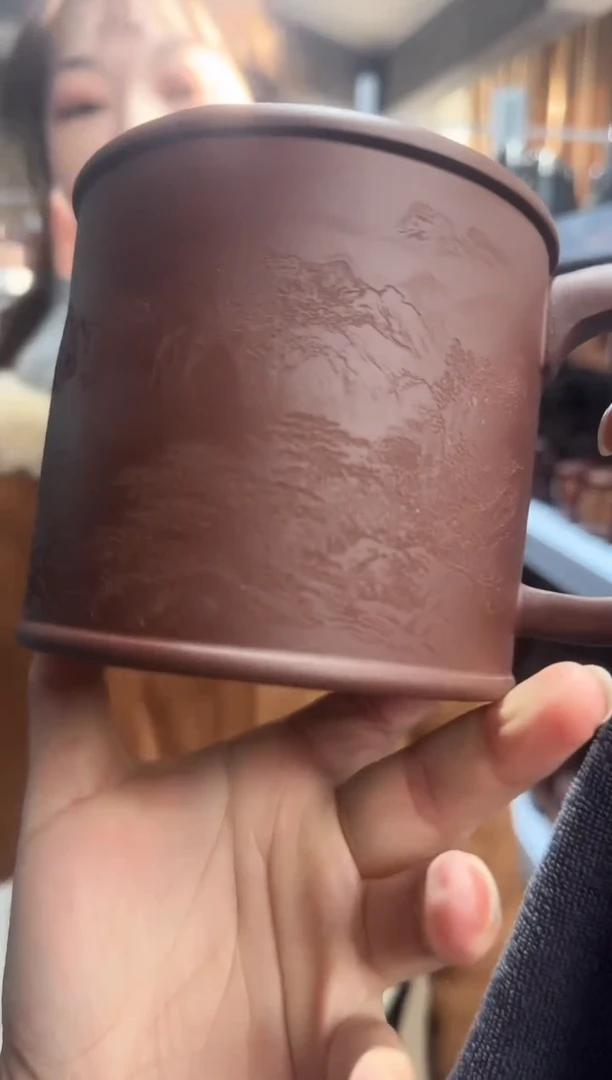 【闪购商品】紫砂盖杯紫砂盖杯山水