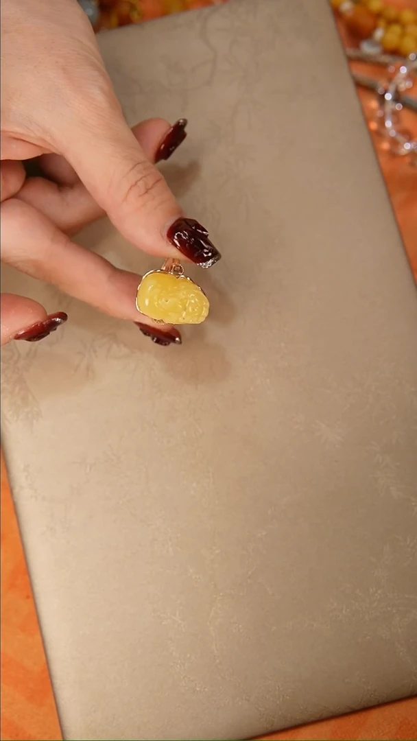 【闪购商品】琥珀戒指银S925镶嵌戒指